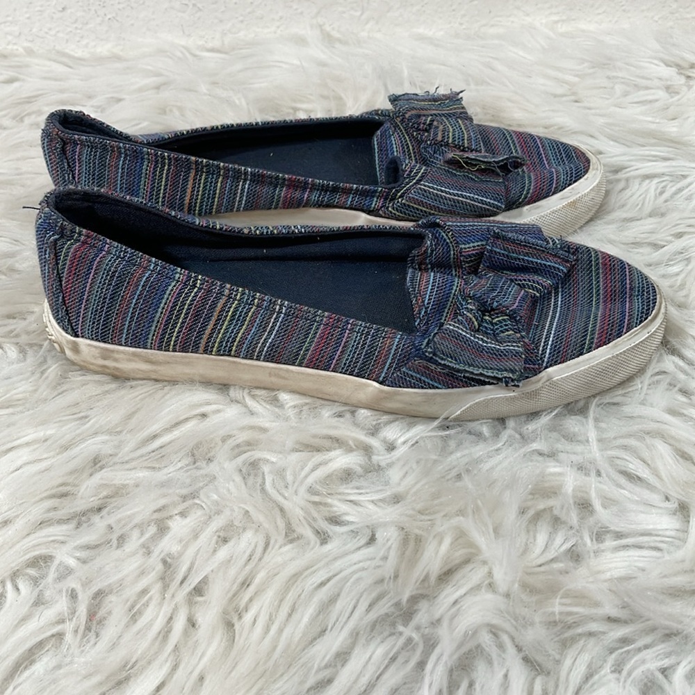 ROCKET DOG Clarita Blue with Multicolor Stripes Slip On Women’s Size 8 - Picture 2 of 8
